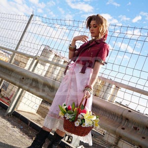 Aerith cosplay from FINAL FANTASY VII Remake