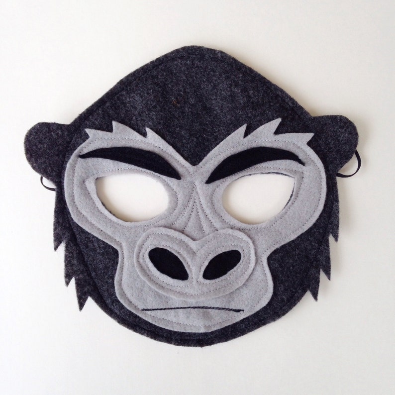 Handmade felt gorilla mask child