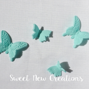 monarch butterfly cake topper 12pcs 3D butterflies cupcake topper edible fondant cupcake toppers fondant topper by SweetNewCreations