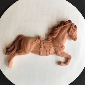 Horse cake topper edible horse pony fondant topper boy baby shower cake topper