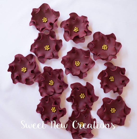 burgundy-edible-flowers-2-5-vintage-fondant-flowers-etsy