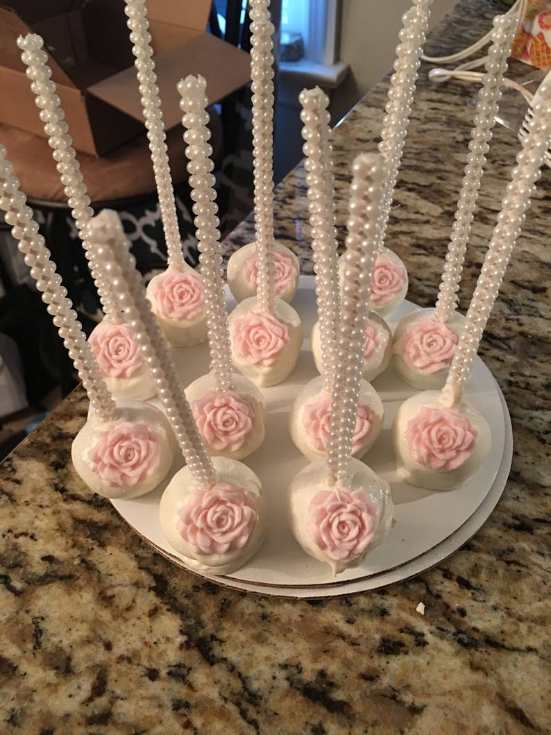 Mini Fondant Flowers 1 Cake Pops Decorations Fondant Etsy