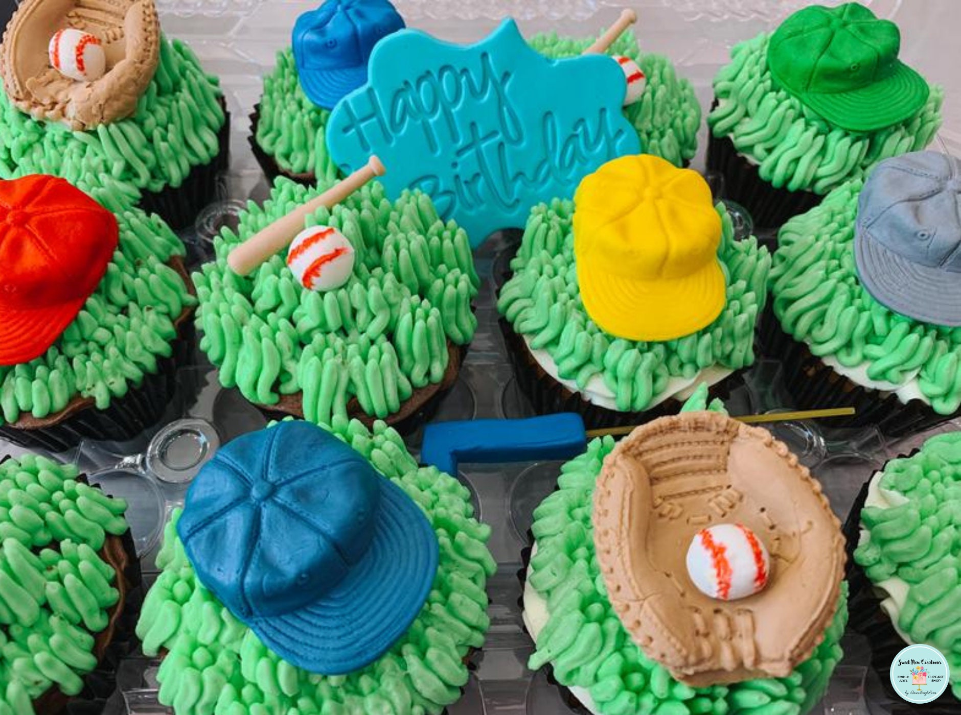 Baseball cupcake toppers edible fondant decorations sports fan Etsy