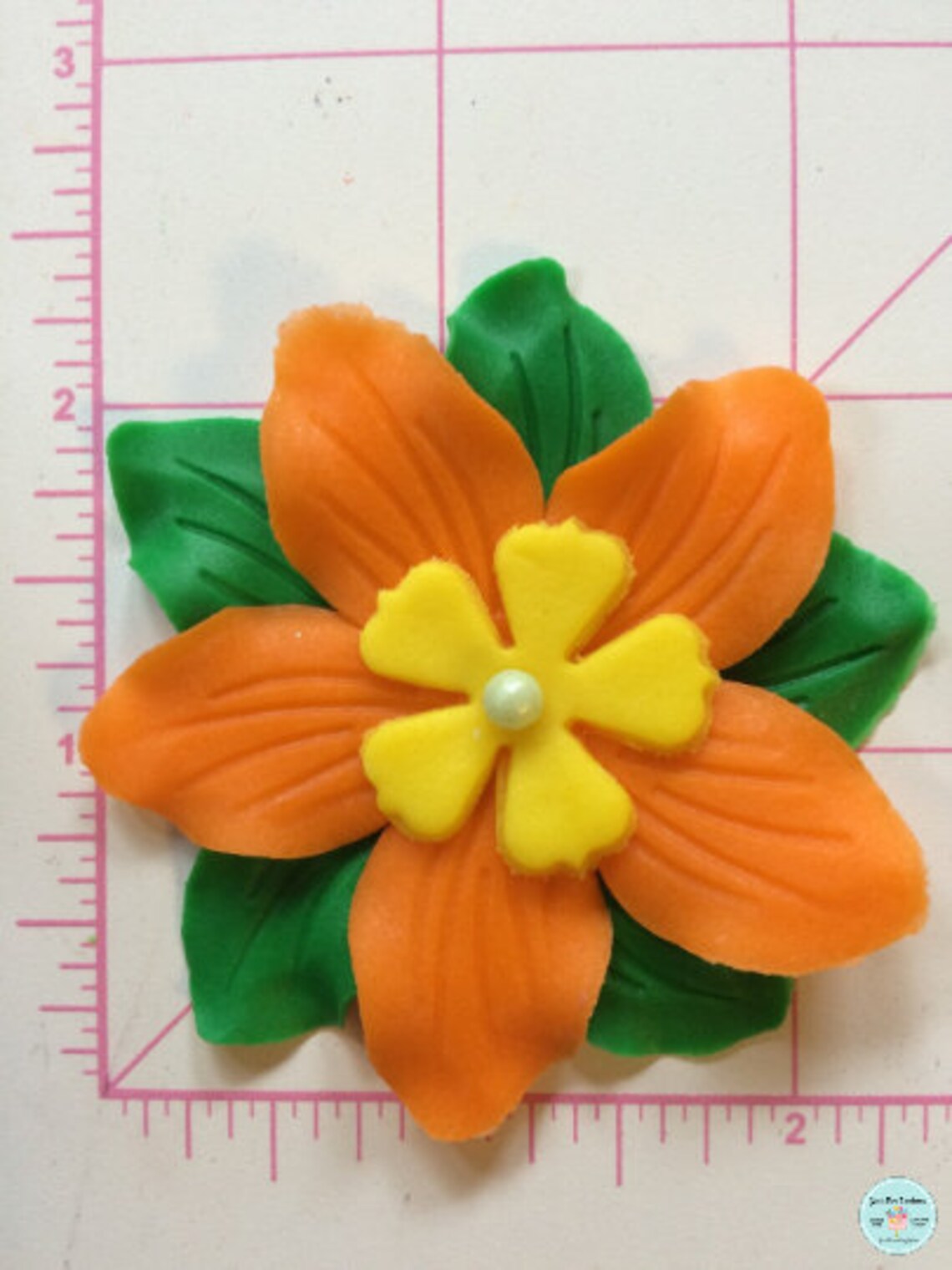 Edible fondant flowers 12pcs 2.5 Luau cupcake toppers Etsy