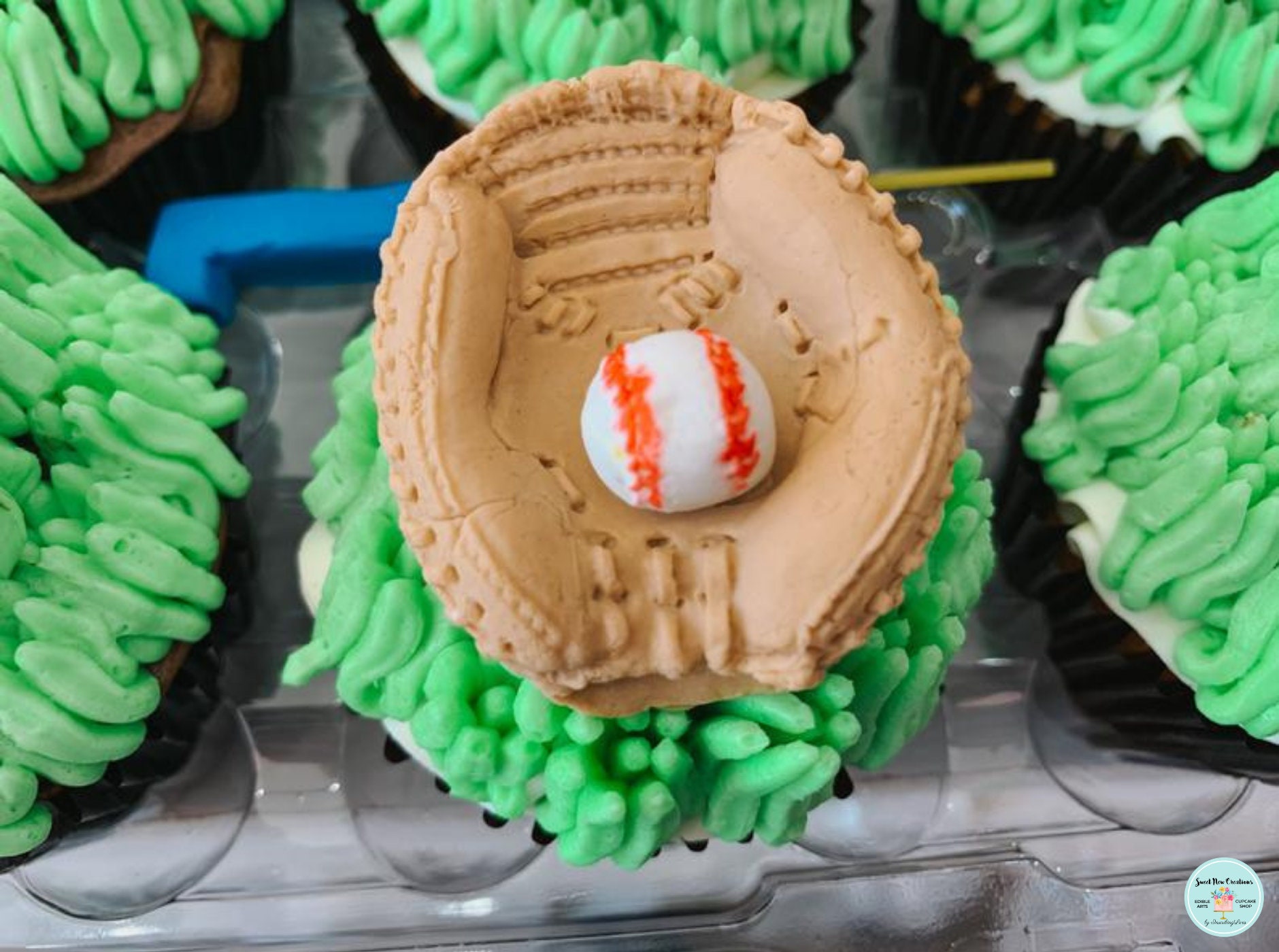 Baseball cupcake toppers edible fondant decorations sports fan Etsy
