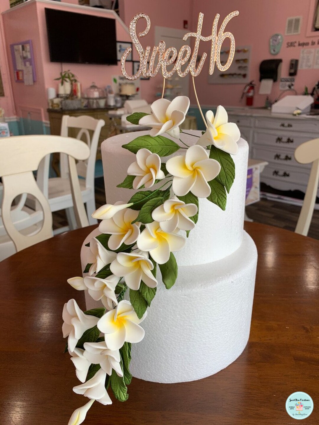 Frangipani Flower/ Gumpaste Frangipani/ Gumpaste Flowers for Wedding