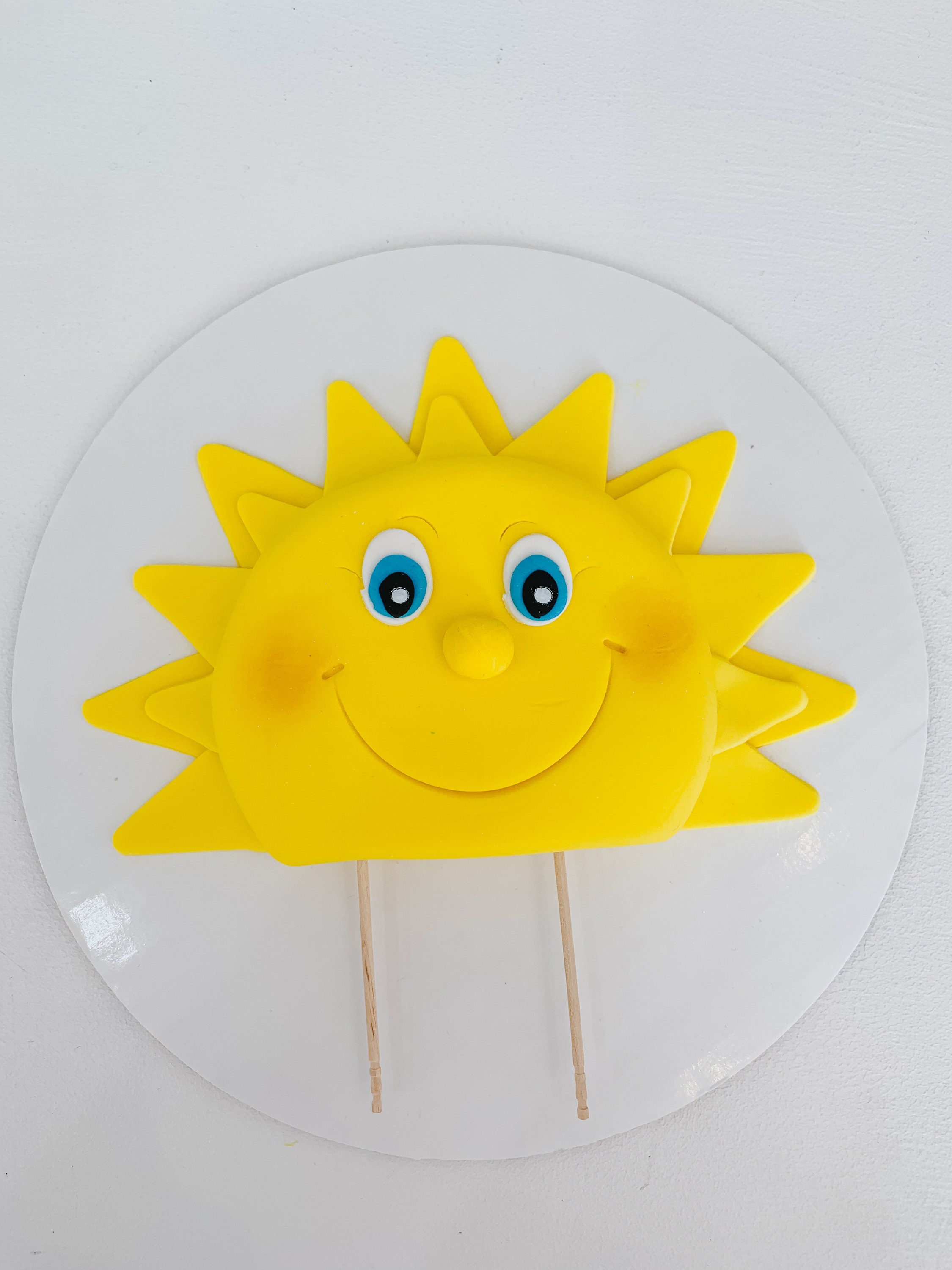 Sunshine Cake Topper Baby Shower My Little Smiling Sun Blue - Etsy Denmark