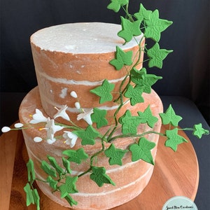 Rustic Naked Ivy Vine Cake Decorations Wedding, Baby Shower Edible