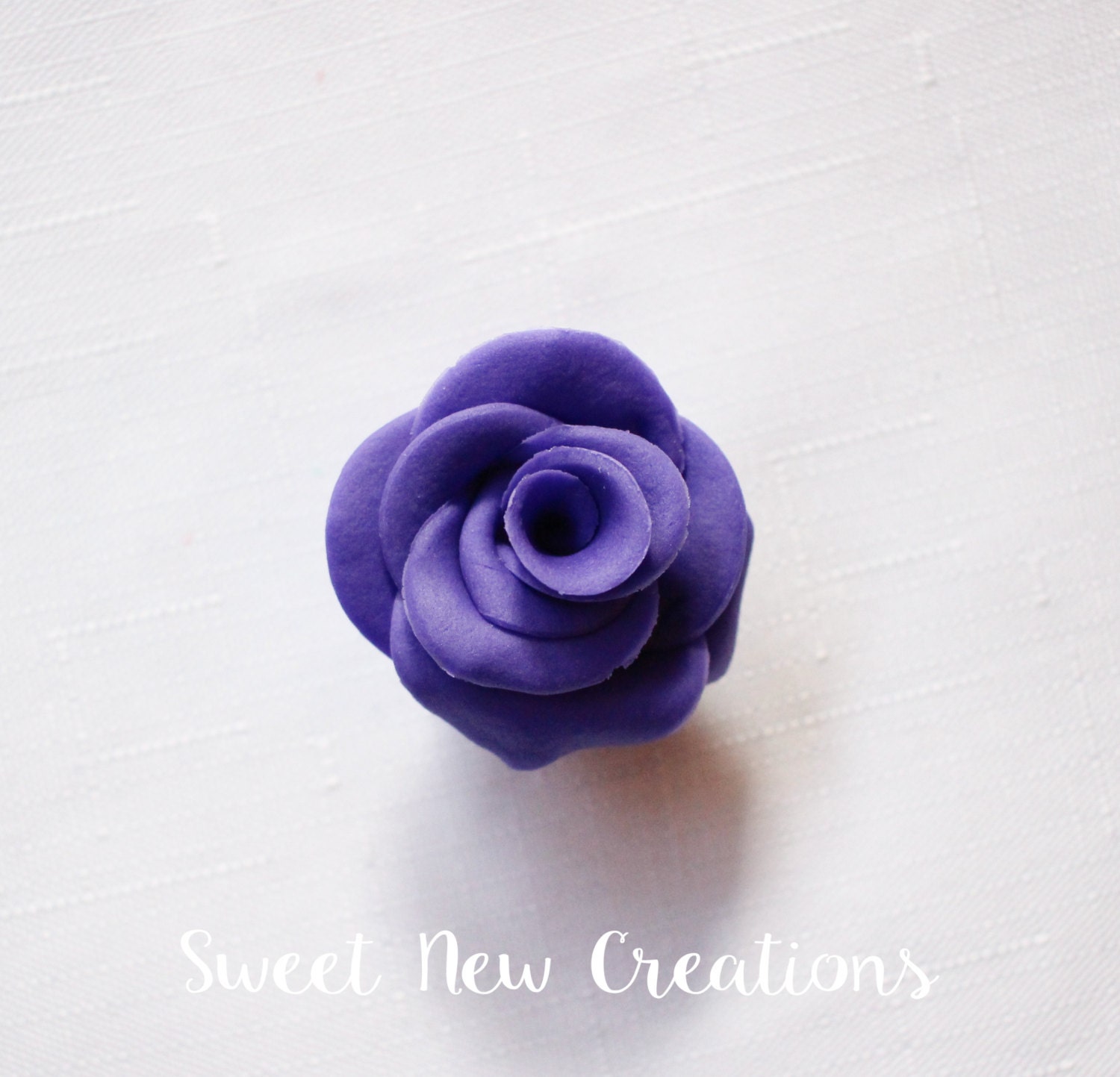 Purple Rose Fondant flowers 1.5 edible party favors Etsy