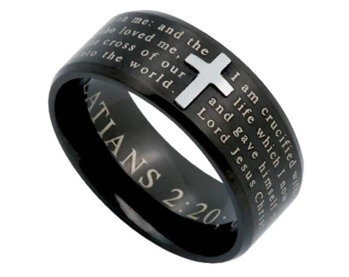 Logos Ring "Crucified with Christ"