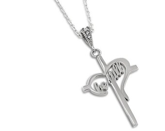 Shine Cross Necklace " Be Still"