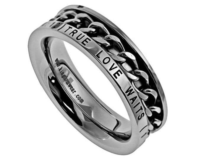 Chain Ring "True Love Waits "