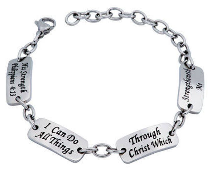 Identity Bracelet "Christ My Strength"