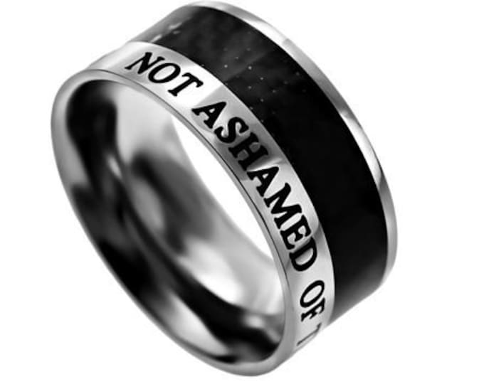 Carbon Fiber Ring "Not Ashamed"