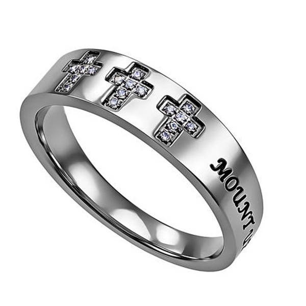 Christian Cross Ring - Etsy