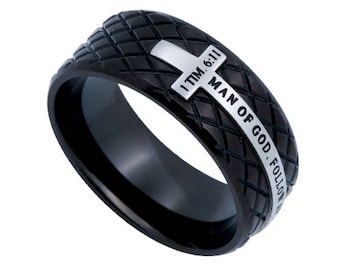 Black Diamond Ring "Man Of God"