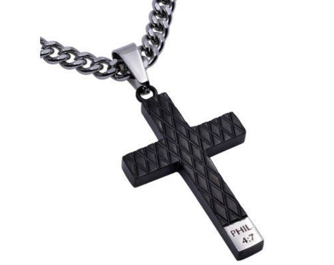 Diamond Cross Necklace "Guarded"