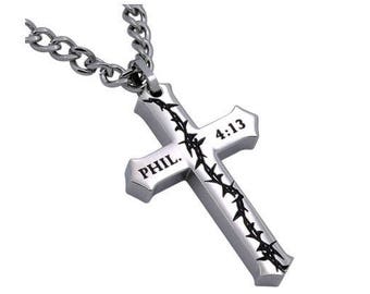 Crucified Cross "Christ My Strength"