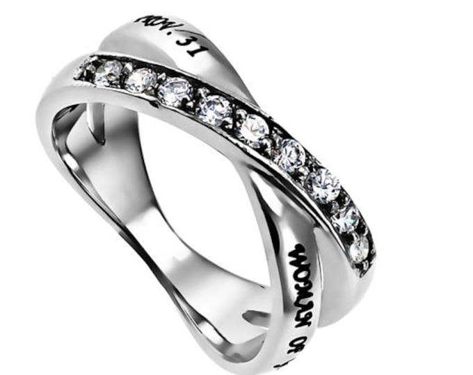 Criss Cross Ring "Woman Of God"