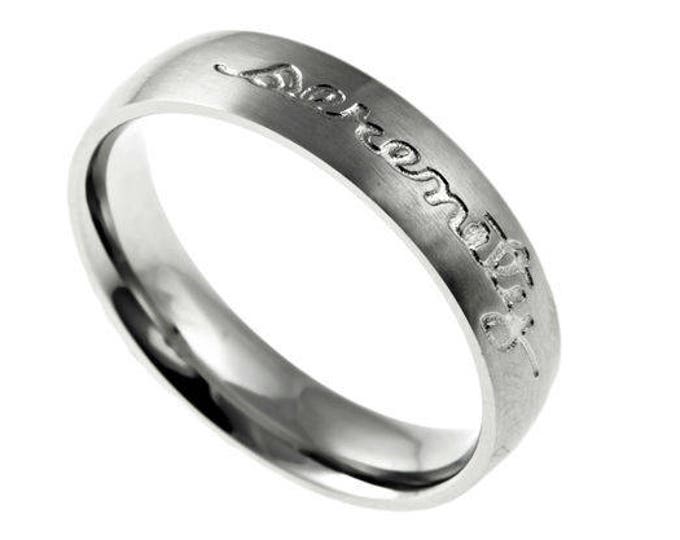 Hand Writing Ring “Serenity”