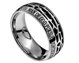 Crown Of Thorns Ring "Man Of God"