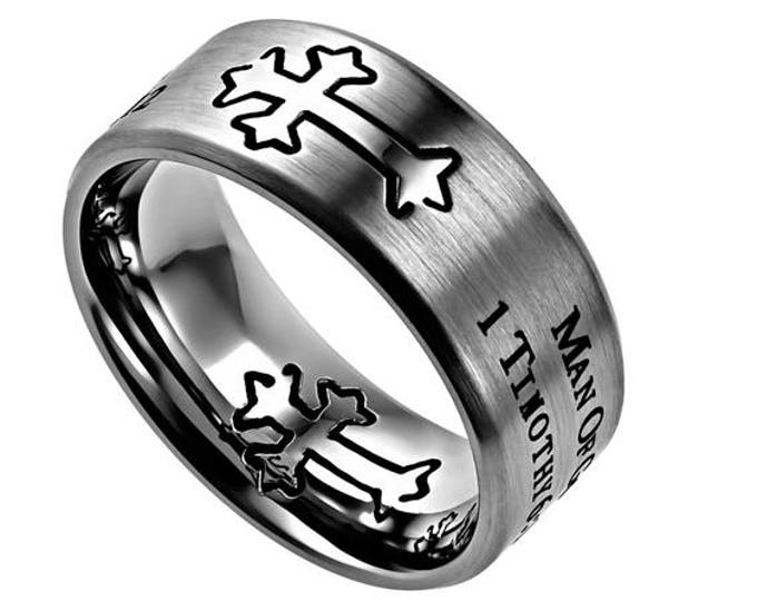 Silver Neo Ring "Man Of God"