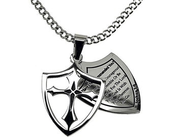 LEECCI Star of David Necklace 925 Sterling Silver Star of David Cross
