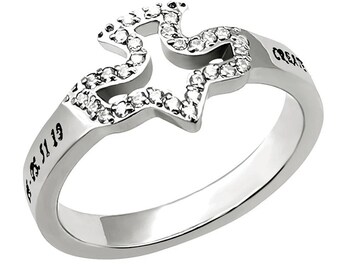 Dove Ring "Create In Me A Clean Heart"