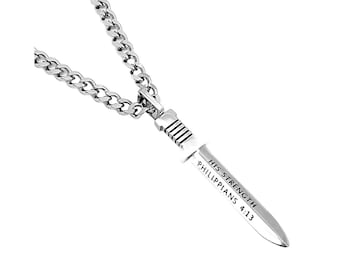 Sword of Faith Necklace "His Strength"