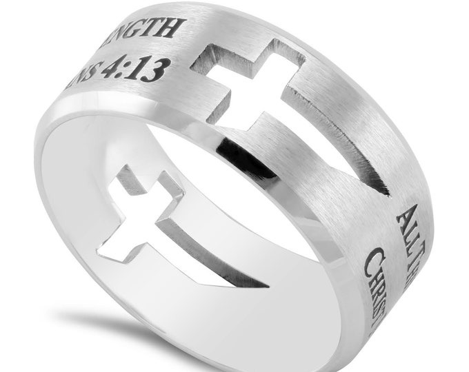 Dual Cross Band "His Strength"