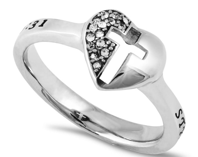 Mirror Cross Ring "Strength"