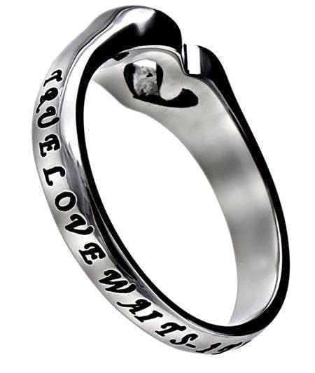 True Love Waits Ebony Champagne Ring