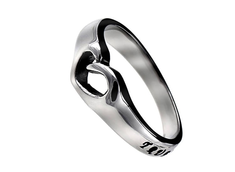 True Love Waits Solitaire Heart Ring