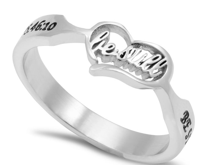 Heart & Soul Ring "Be Still"