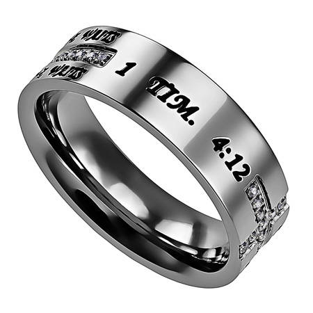 True Love Waits Ebony Champagne Ring