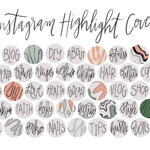 Lifestyle Blogger Instagram Story Highlight Cover - 40 Blogger Instagram Highlight Icons, iPhone Widget Icons