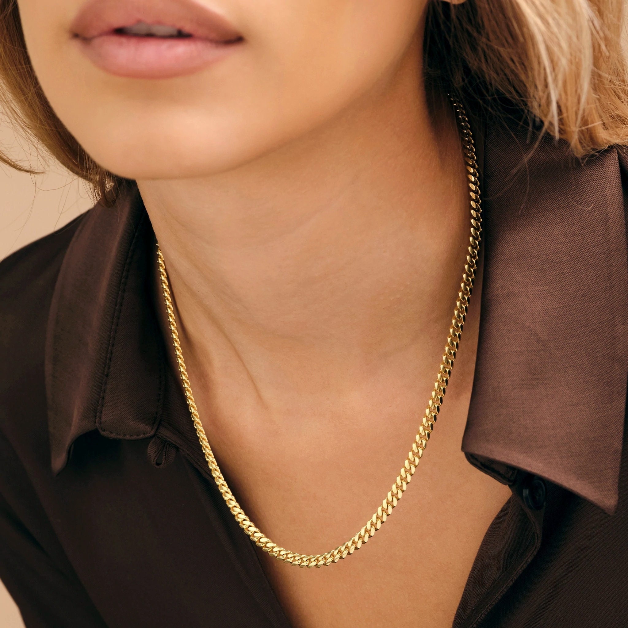 Source 18ct Gold Filled 5mm Curb Chain 