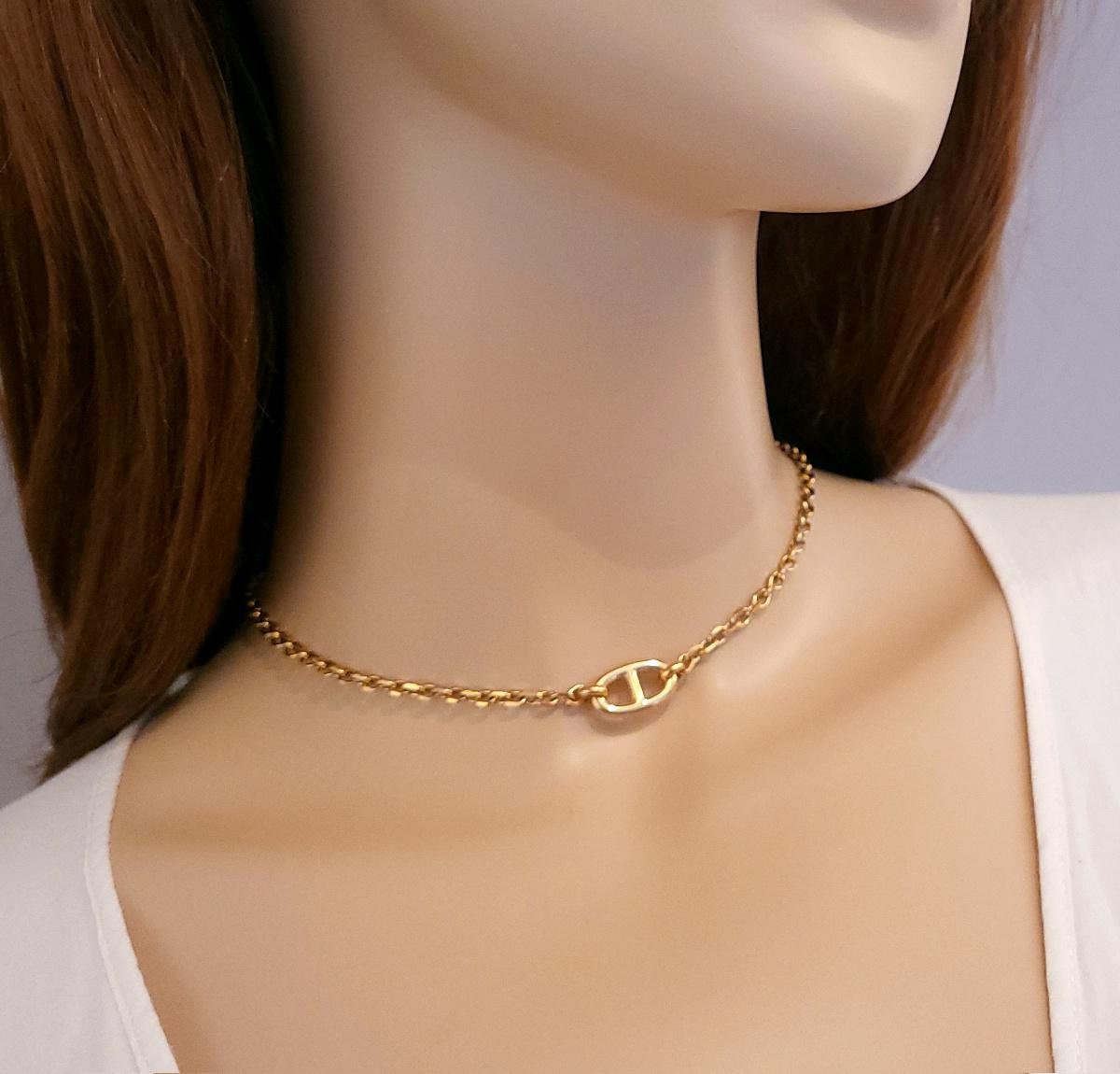 Bijoux Collier Dior Choker Petit Cd Collier Choker Chaîne CD - Main Image