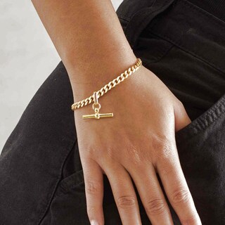 Bracciale A Catena In Argento Sterling 925 Con Perla - Gioiello Donna Elegante 24 Cm - Regalo In Sacchettino