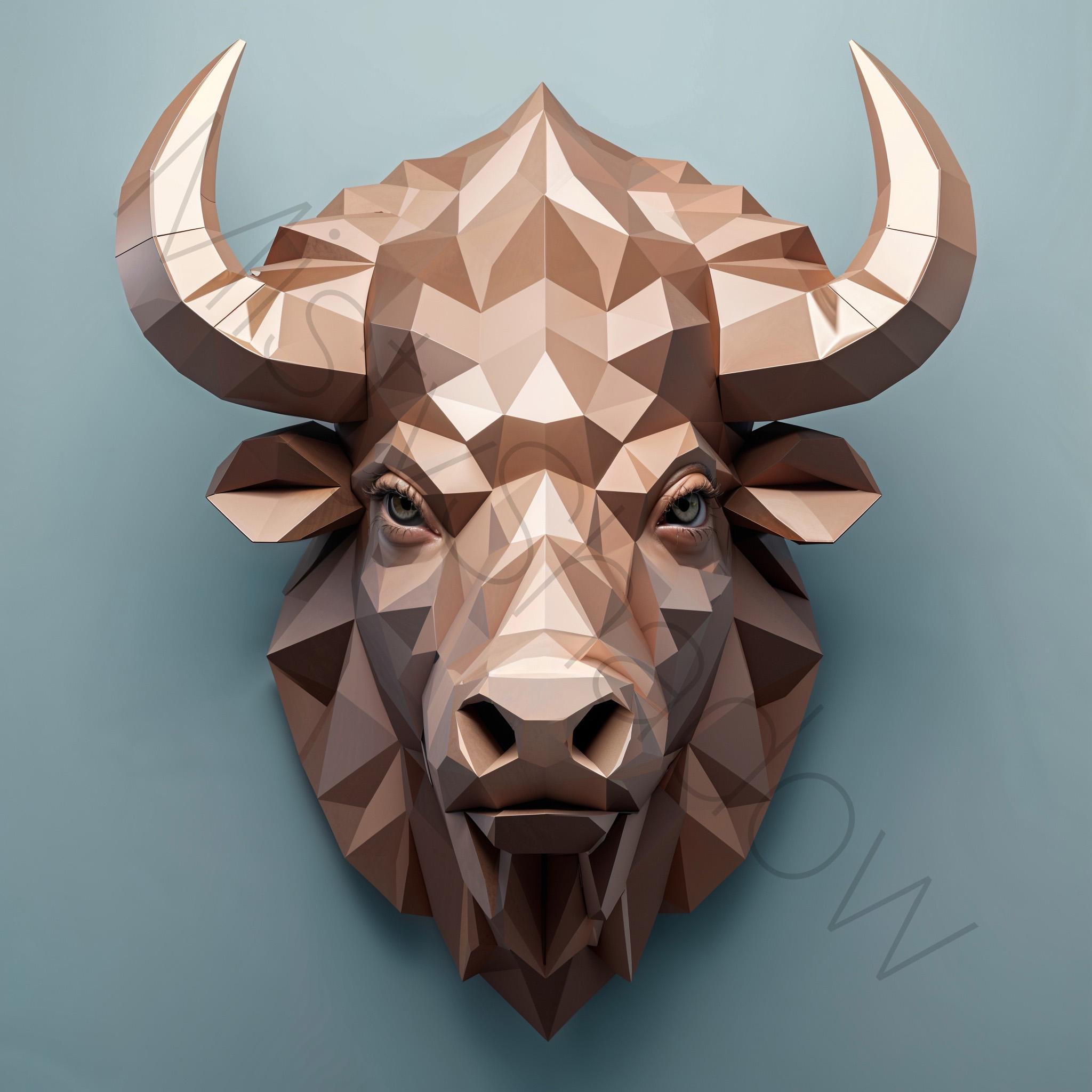Sculpted Bison Geometric Patterns - Etsy