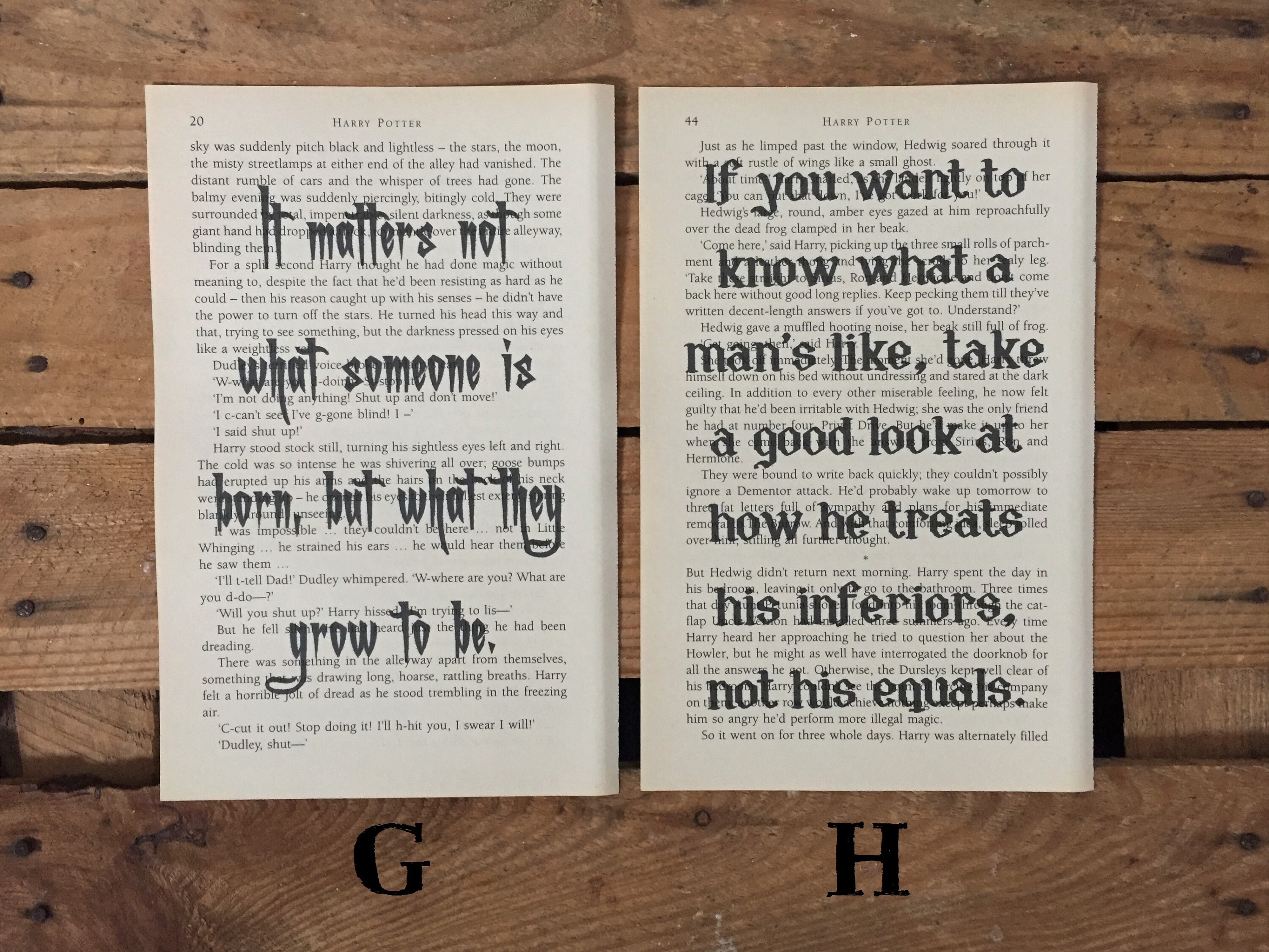 Harry Potter Poster Harry Potter Print Quotes on Unique | Etsy