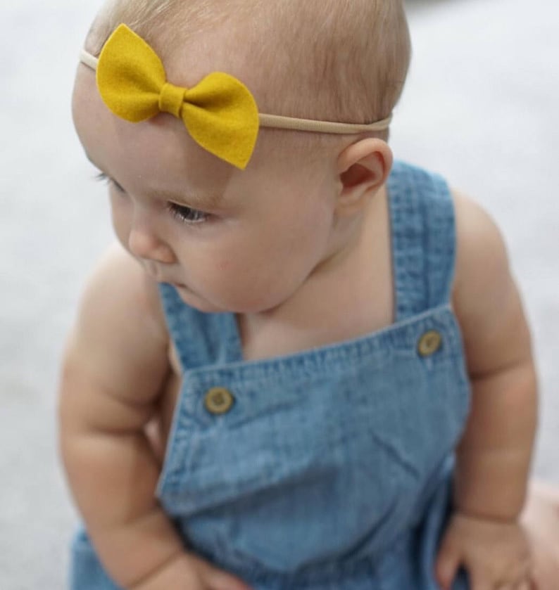 Baby Headband Set Baby Bow Headband Baby Headbands Newborn Etsy