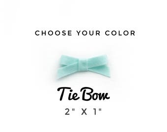 Tie Bow, Choose your color, Baby Headband, Baby Bow Headband, Felt Bow Headband, Infant Headband, Newborn Headband, Bow Headbands