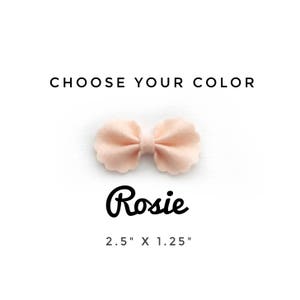 Rosie Bow, Choose Your Color, Baby Bow Headband, Baby Headband, Felt Bow Headband, Baby Hair Bows, Hair Bows, Newborn Headband, Baby Bows
