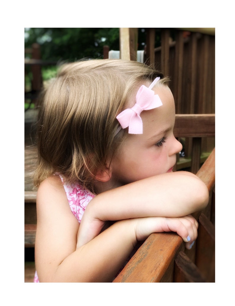 Baby Headband Newborn Headband Baby Girl Nylon Headband Baby Headband Set Baby-Girl Bow Headband Baby Bow Headband Felt Bow Headband
