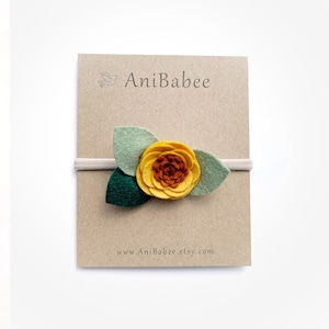 Fall Baby Headband | Baby Headband  | Flower Headband | Felt Flower Headband | Baby Flower Headband | Newborn Headband | Infant Headband