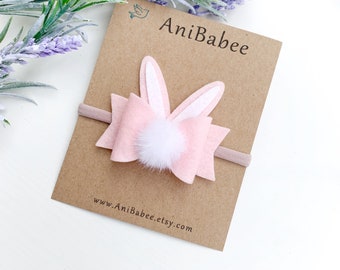 Baby Headband, Easter Headband, Easter Hair Bows, Easter Bunny Headband, Bunny Ears Headband, Baby Easter Headband, Easter Baby Headband