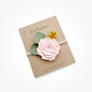 Felt Flower Headband, Baby Flower Headband, Flower Headband, Baby Headband, Newborn Headband, Infant Headband, Flower Headband