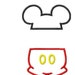 5 Sizes Add A Name or Initials Character Inspired Mister Mouse Split ...
