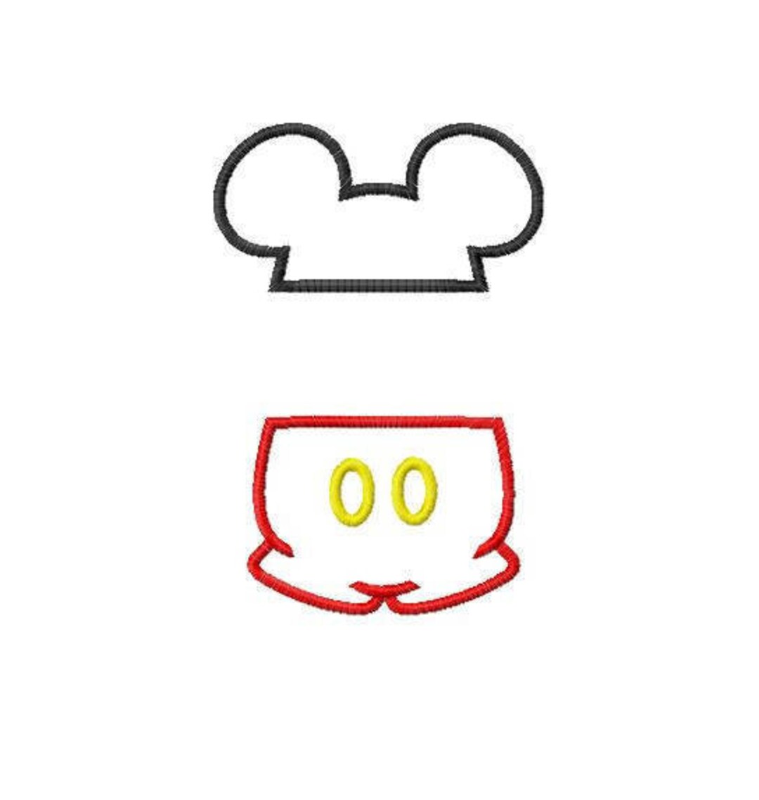 5 Sizes Add A Name or Initials Character Inspired Mister Mouse Split ...